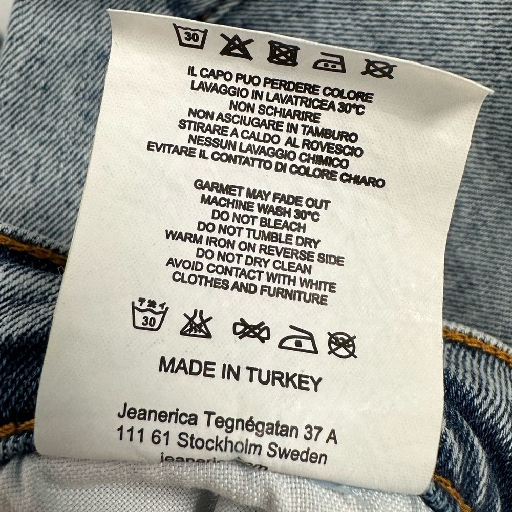 Jeanerica Casual Jeans Vintage 82 Light Blue Wash 31/34 CW002 - Picture 13 of 13